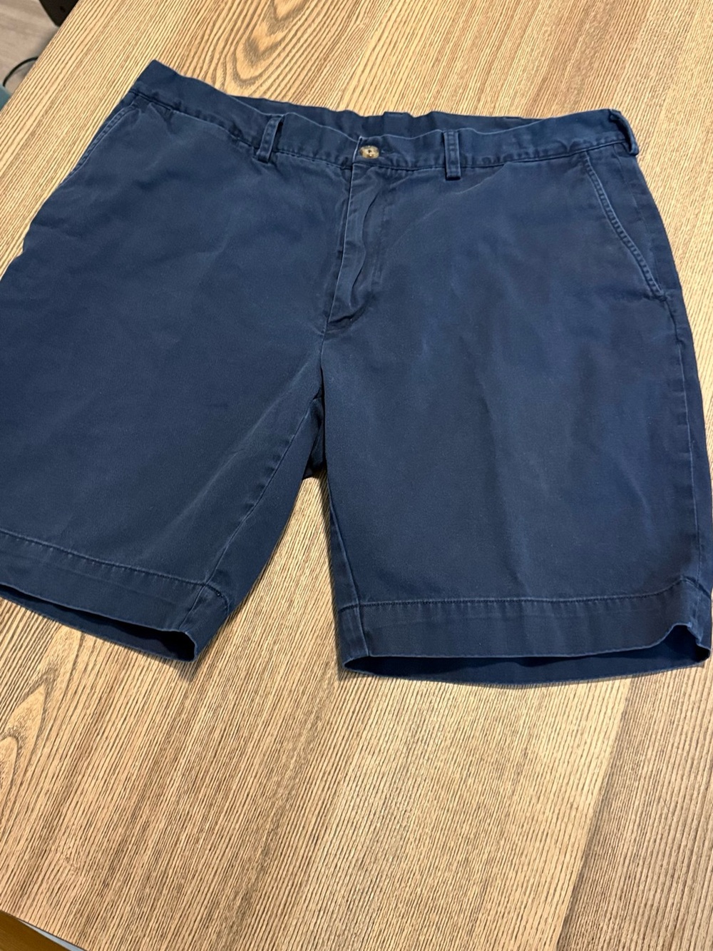 Ralph Lauren Men's Navy Flat-Front Chino Shorts